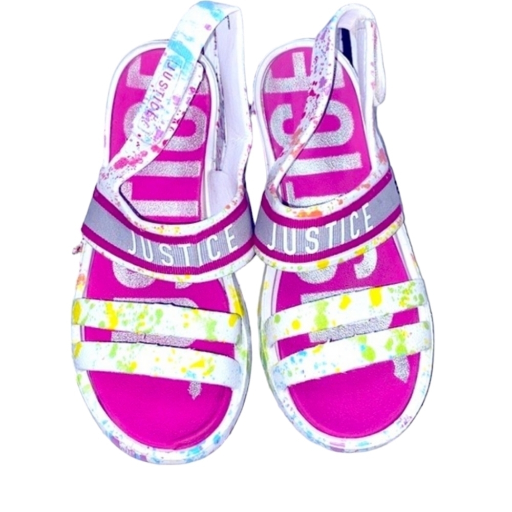 Justice sandals size 3